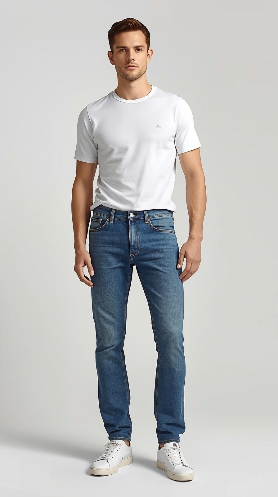 Men's Straight blue Jeans
