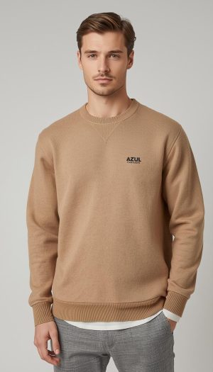 Men's Camel-Colored Sweater