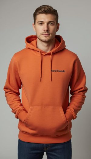 Men's Orange Hoodie