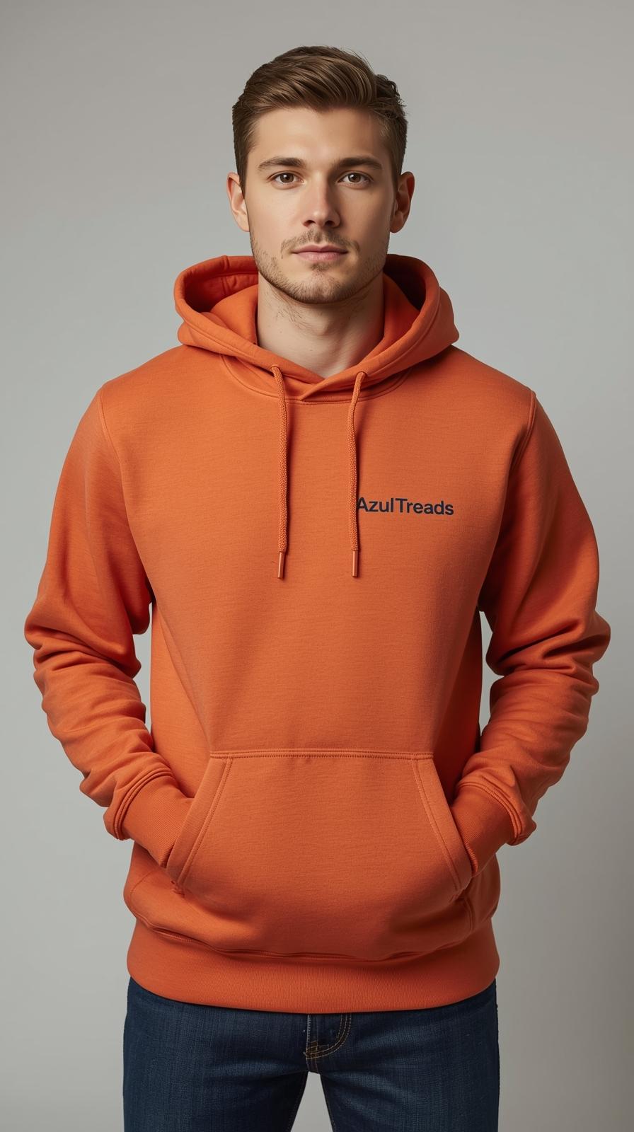 Men's Orange Hoodie