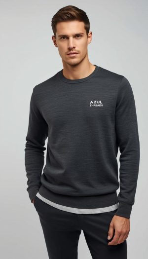 Men's Charcoal  Grey Sweater