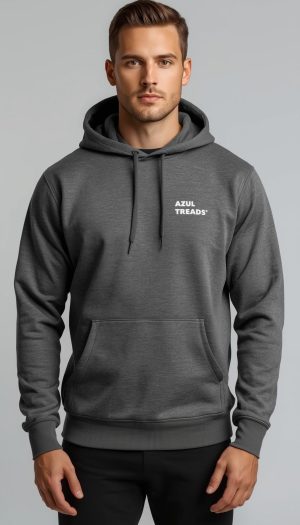Men's Charcoal-Colour Hoodie