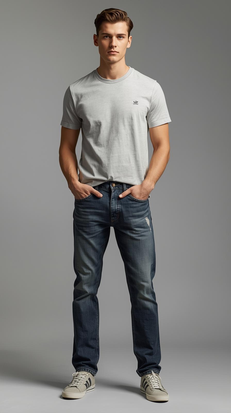 Men's Slim Fit Blue Denim