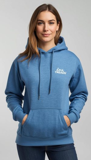 Women's Light-Blue Hoodie