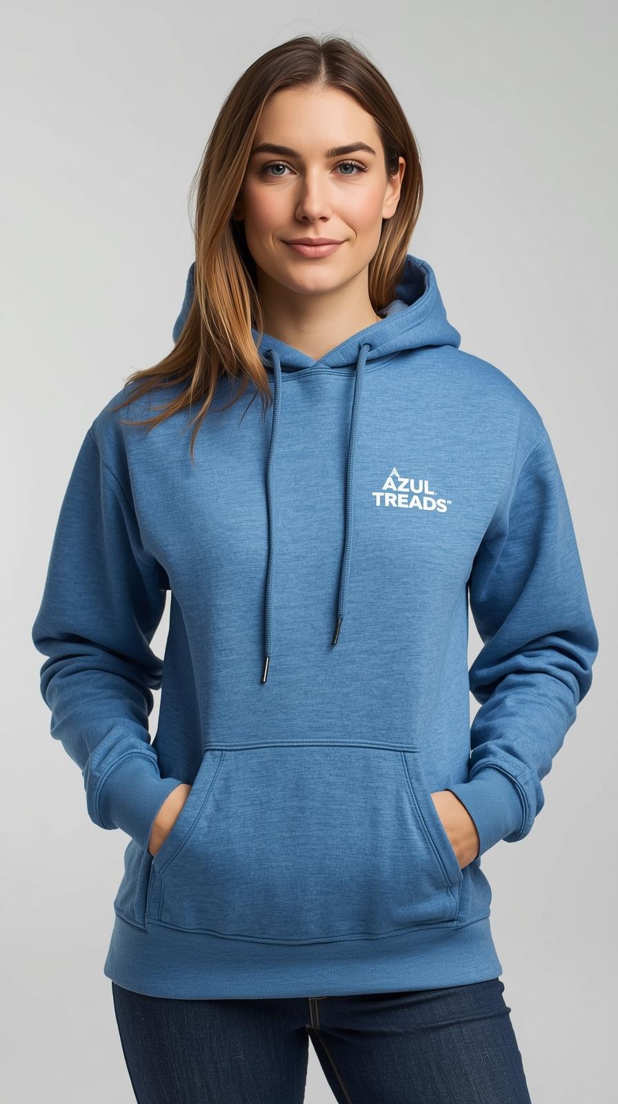 Women's Light-Blue Hoodie