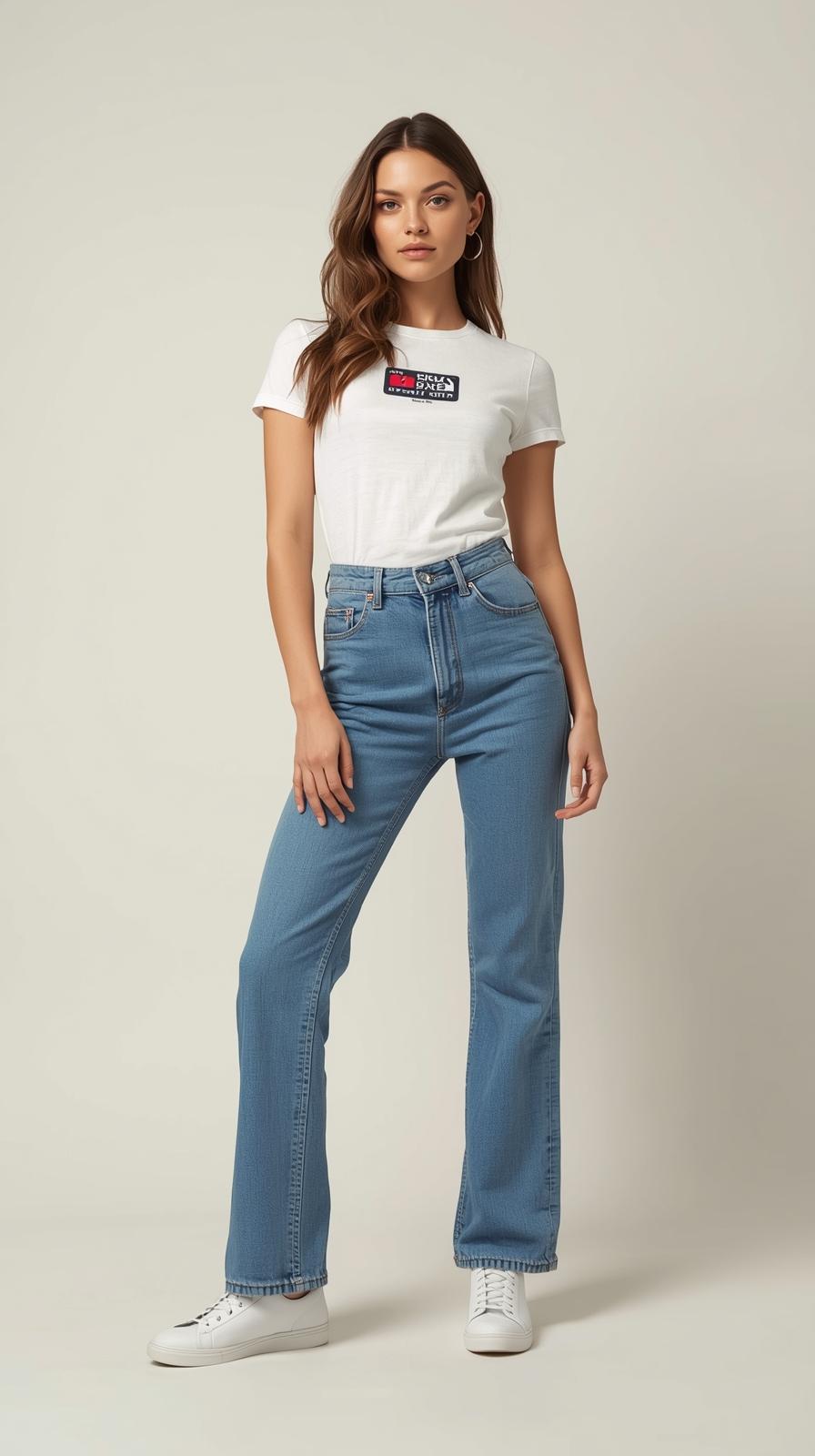 Women's High-Rise Straight Leg Denim
