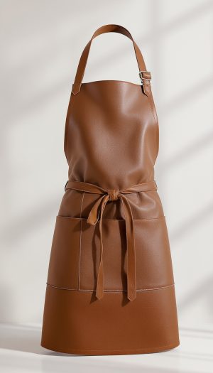 The Barista Aprons: Durable Faux Leather Kitchen Linen