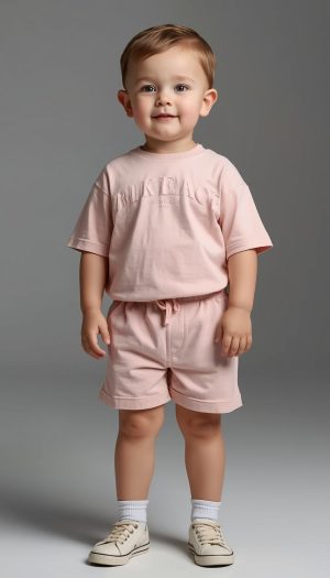 Baby's Cozy Summer Monochromatic Pink Lounge Outfit