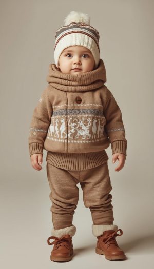 Baby's Premium Knit Two-Piece Thermal Outfit