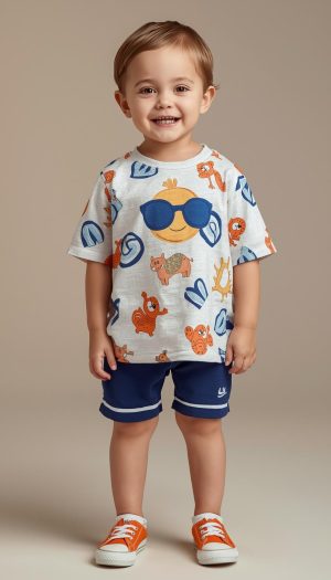 Infant's Graphic T-Shirt and Sport Shorts Combo