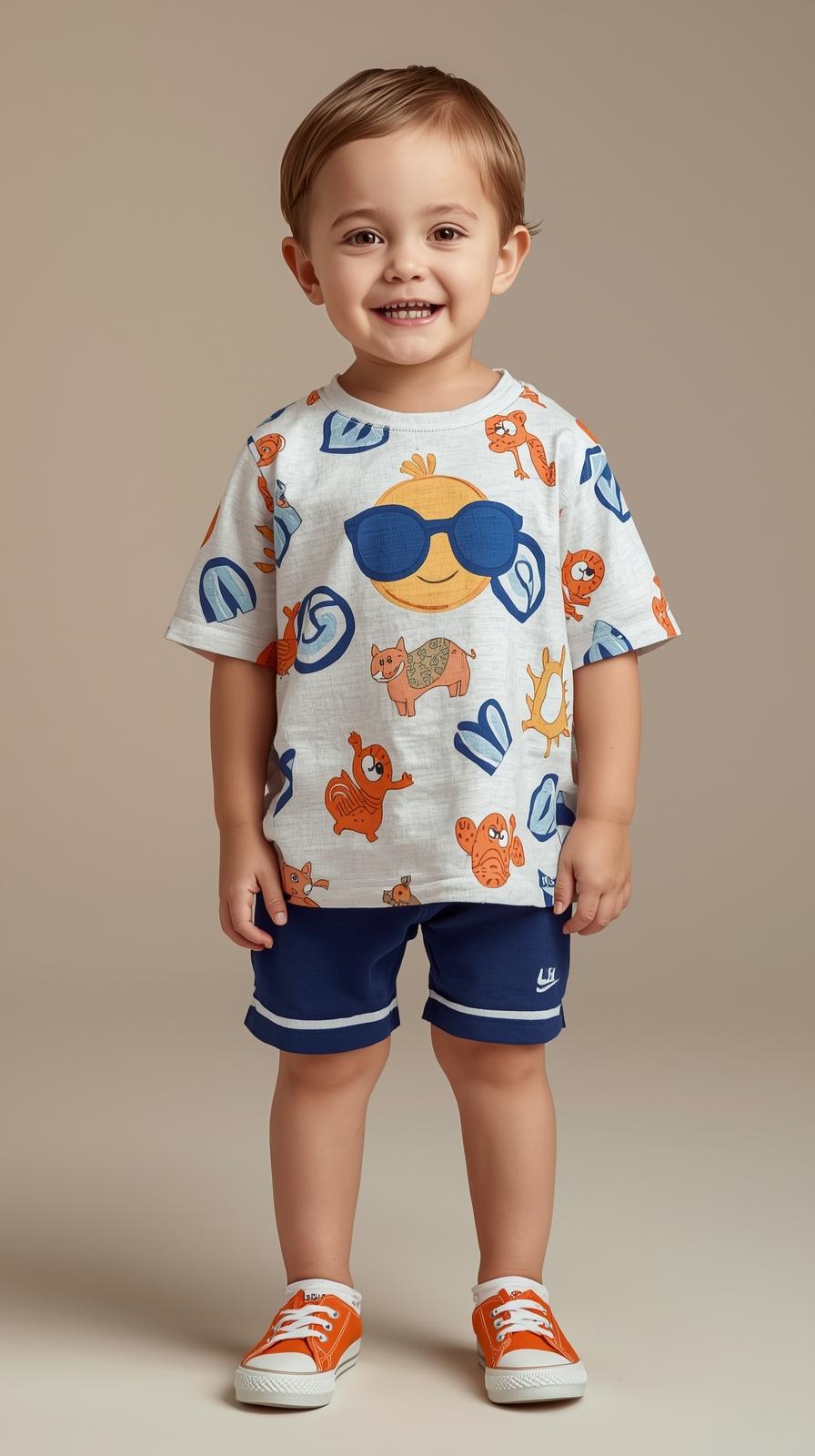 Infant's Graphic T-Shirt and Sport Shorts Combo