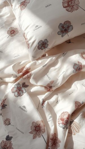 Luxe Floral Pattern Bed Sheet Ensemble