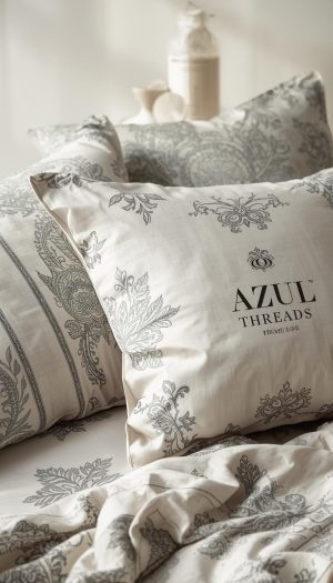 Elegant Grey Paisley Printed Bed Sheet and Pillowcase Set