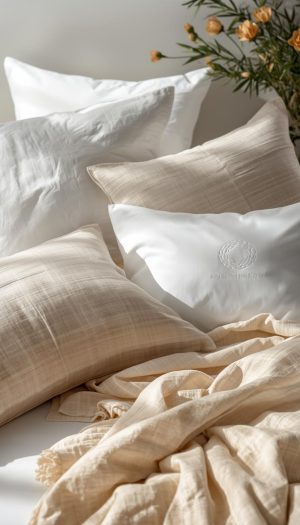 Vintage Peony Luxury Cotton Bed Linen and Pillow Ensemble