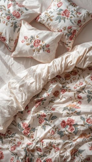 Heirloom Floral Printed Bed Linen and Cushion Set