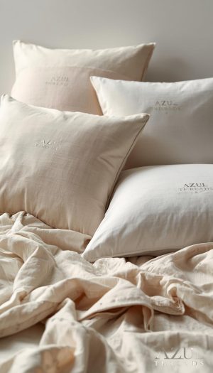 Premium Textured Bed Linen and Pillow Set