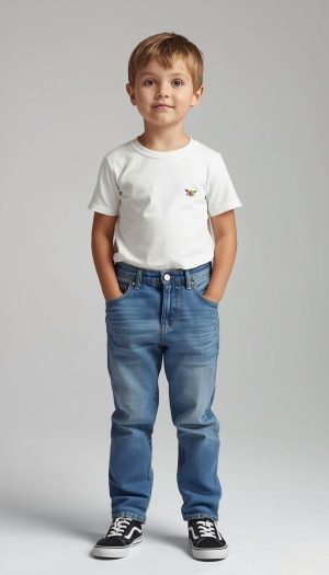 Boys' Slim Fit Medium Wash Jeans