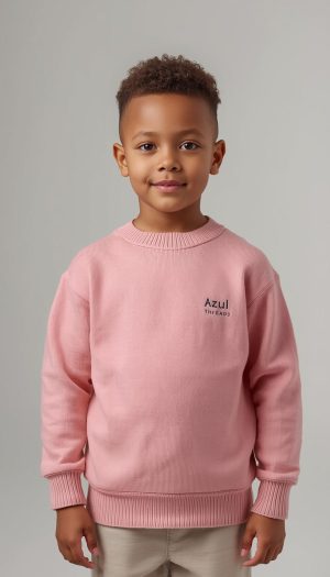 Kids' Dusty Rose Essential Knit Sweater