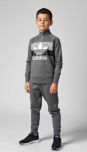 Kids' Basic Crewneck T-Shirt - Heather Grey