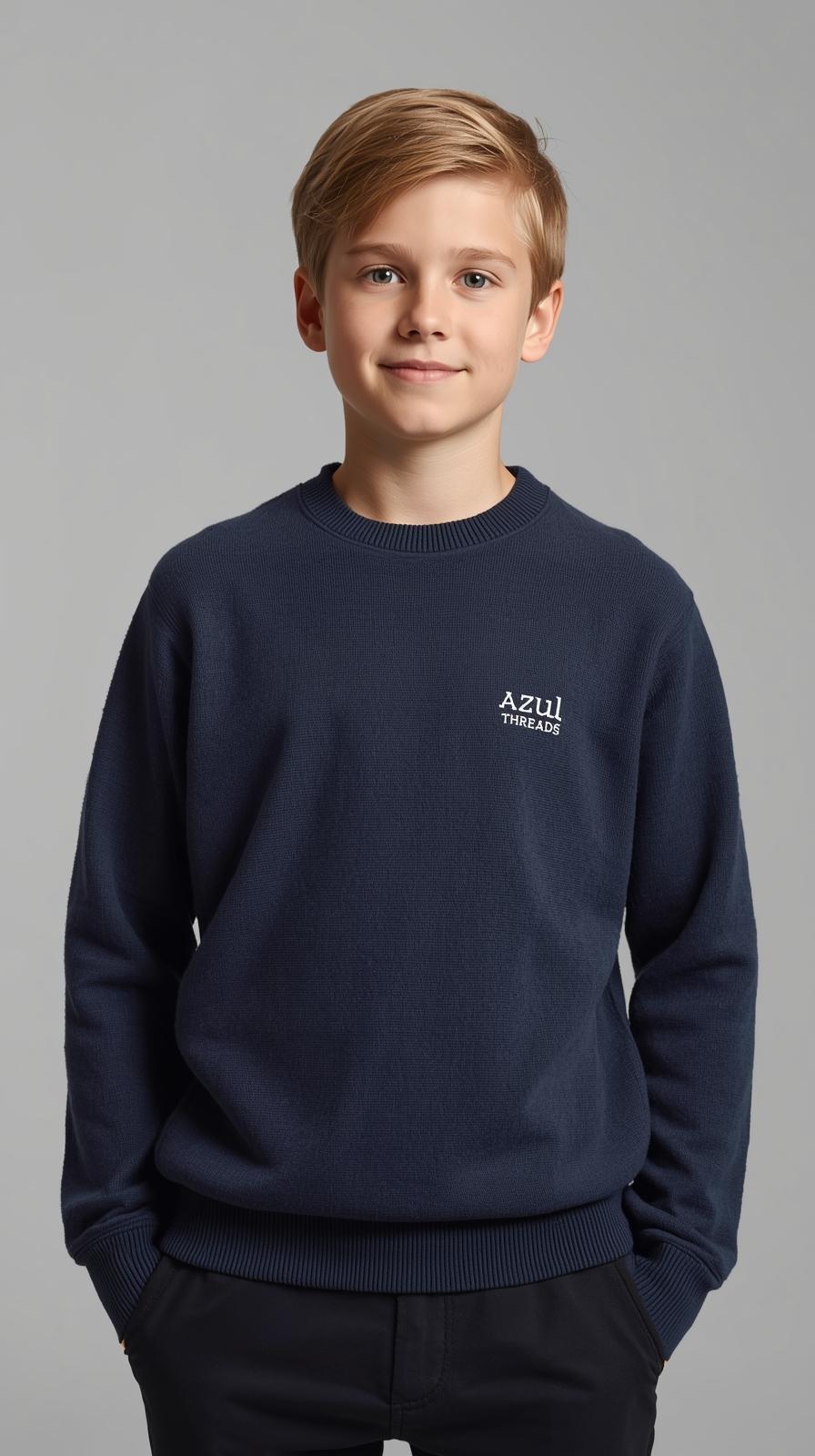Boys' Navy Everyday Knit Sweater