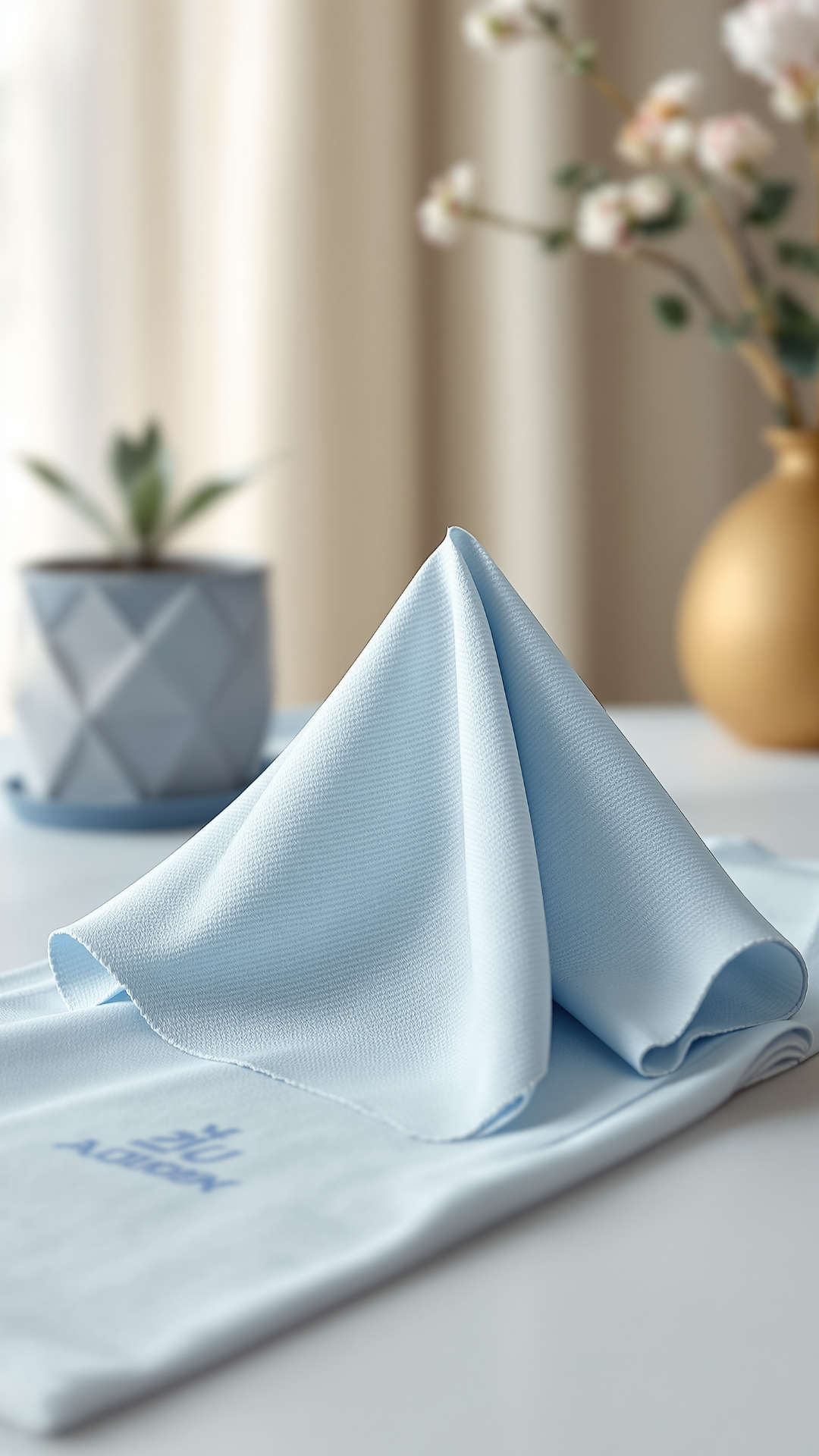 Serene Light Blue Table Napkins for Modern Dining