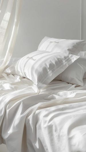 Crisp White Fitted Sheets and Bed Linen