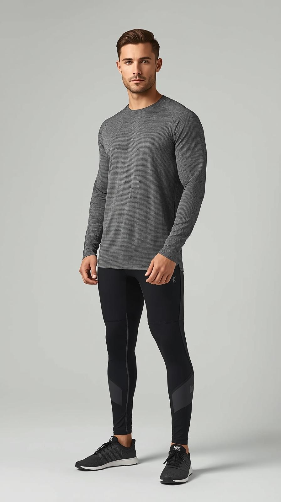 Men's Heather Performance Base Layer & Tights