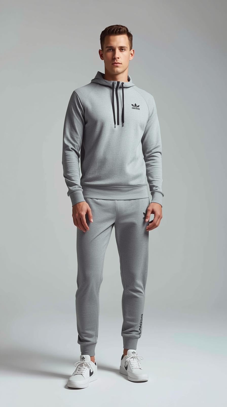 Men's Tech Fleece Hoodie & Joggers Set - Grey