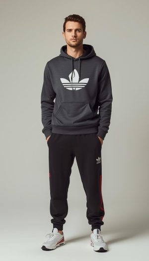 Men's Logo Pullover Hoodie - Charcoal