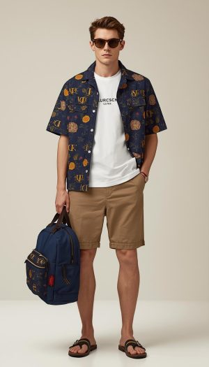 Men's Tailored Resort Shirt and Shorts Combo