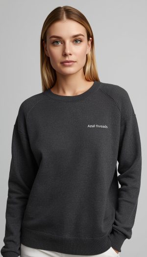 Women's Grey Dark Charcoal Sweater