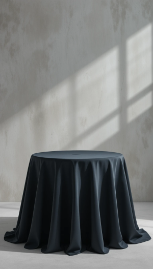 Premium Dark Grey Table Covers for Modern Formal Settings