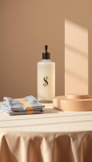 Soft Tan Table Covers for Minimalist Photo Styling