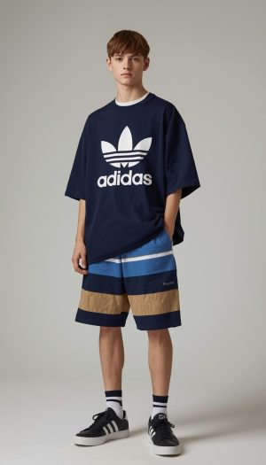 Teen Boy's adidas Relaxed Fit Essential T-Shirt and Shorts Set