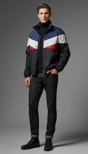 Men's Modern Military-Style Jacket