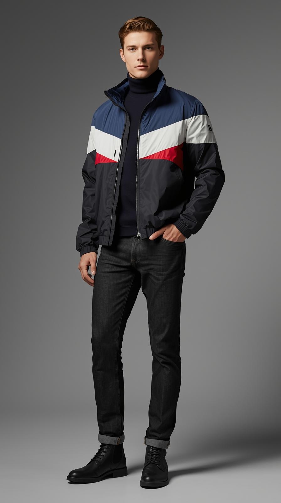 Men's Modern Military-Style Jacket