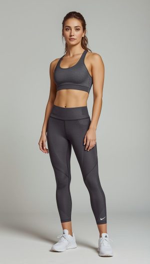 Women's High-Waist Performance Leggings & Bra Set