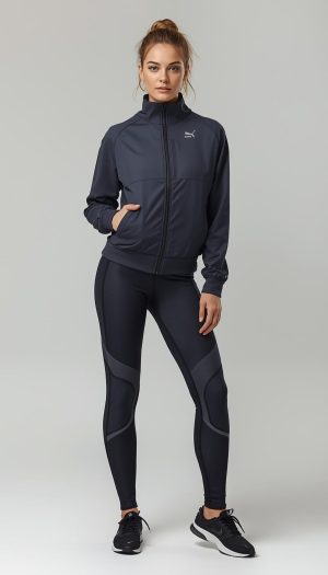 Women's Athletic Full-Zip Track Jacket & Tights