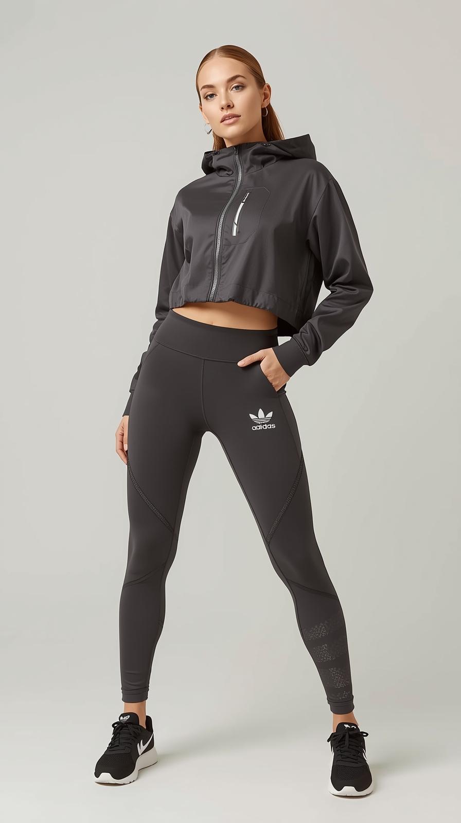 Women's Cropped Water-Resistant Jacket & Tights